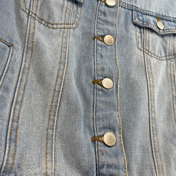 Ci Sono Denim Collection Jean Jacket Medium Wash Stretch Women’s Medium - Picture 4 of 13